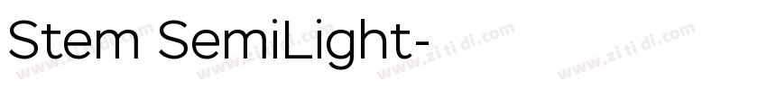 Stem SemiLight字体转换